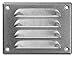140x105mm Galvanisé Métal Grille de Ventilation - Grille D'aération avec Moustiquaire