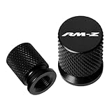 AJLVDY Motorcycle Tire Valve Air Port Stem Cover Cap Plug CNC Accessories Compatible With RMZ250 RMZ450 DRZ400SM RMZ 250 450 DRZ 400 2004-2008 2010-2016