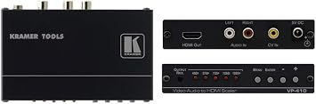 Kramer 90-041090 VP-410 Composite Video & Stereo-Audio to HDMI Scaler
