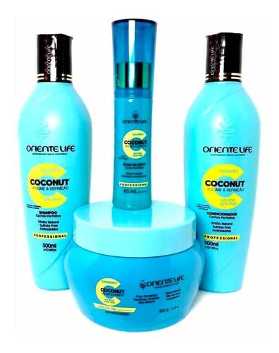 Oriente Life Coconut Mask for Curly hair 300g (10.14 oz) - Coconut Oriente Life Moisturizing and Nourishing Curls Mask was specially created to treat curly hair.
