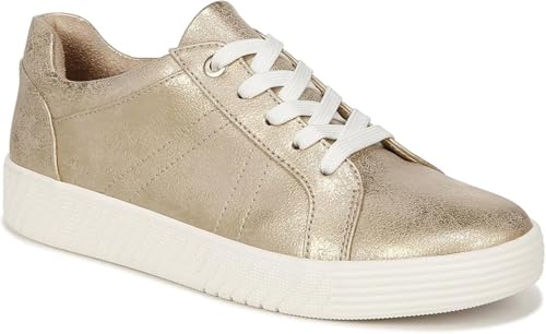 Naturalizer Soul Womens Neela Fashion Casual Lace Up Sneakers Gold Metallic 9 M