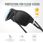 DEMIKOS 3 Pack Polarized Running Sunglasses Men:Wrap Around Sports Sun Glasses for Womens Sunglasses for Fishing - Image 5
