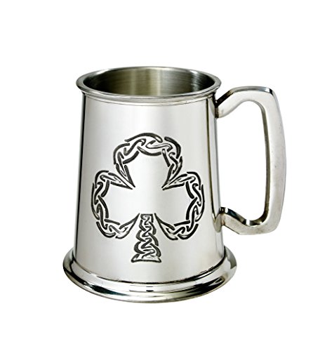 Wentworth Pewter - Shamrock 1 pint pewter Tankard