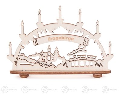 Mini Schwibbogen LED 25 Rudolphs Schatzkiste Schwibbogen Mini-Schwibbogen Erzgebirge Breite x...