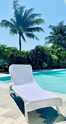 Black & White Brands BWCC24 Luxury Chaise Terry Lounge Chair Cover Turkish Ringspun Cotton Towel. Perfect thumb #3