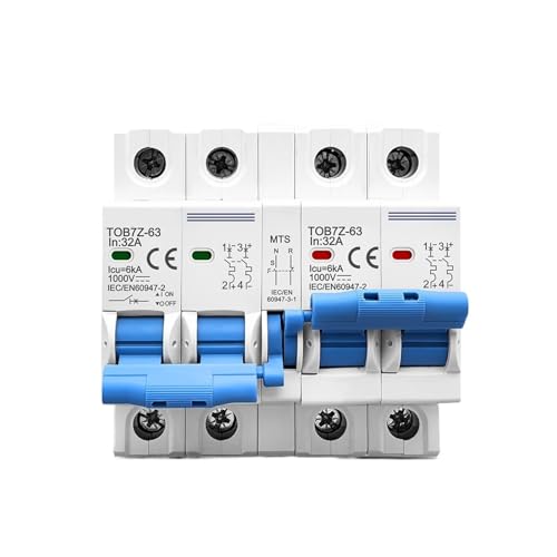 Disjoncteur 2P+2P DC inverseur de source manuel 20A pour réseau solaire