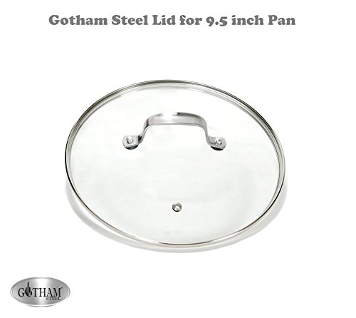image for Gotham Steel Clear Tempered Glass Vented Lid - Prevents Pots and Pans 