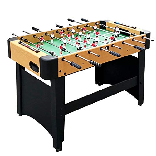 Football Table De Jeu Intérieure Babyfoot Standard 8 pour Enfants Adultes Jouets Grand Baby-Foot Cadeaux Machine De pour Centre Commercial Sports (Color : Wood, Size : 120 * 60 * 80cm)