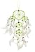 Produktbild Ciffre 45cm x 9cm Neon Grün Dreamcatcher Herz Traumfänger Weiße Federn Dreams