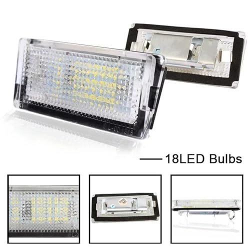 Luz matrícula impermeable coche Serie 3 E46 con 18LED plafón trasero 1999 2000 2001 2002 2