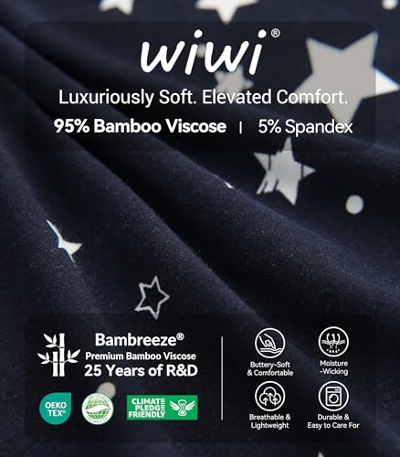 Image of WiWi Viscose from Bamboo Women's Pajamas Set Super Soft Button Down Top and Pants Sleepwear Cooling Pjs S-3X