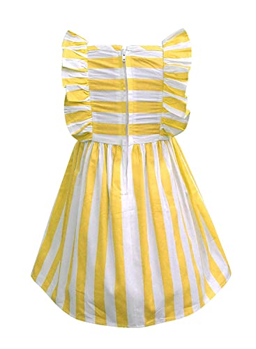 Image of A.T.U.N. (ALL THINGS UBER NICE) Girls Cotton Skater Knee Length Casual Dress | Sleeveless Printed Dress