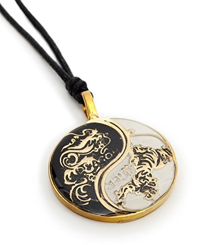 Vietguild Dragon Tiger Yin Yang Connected (1 Necklace) Handmade Brass Necklace Pendant Jewelry #TOP1