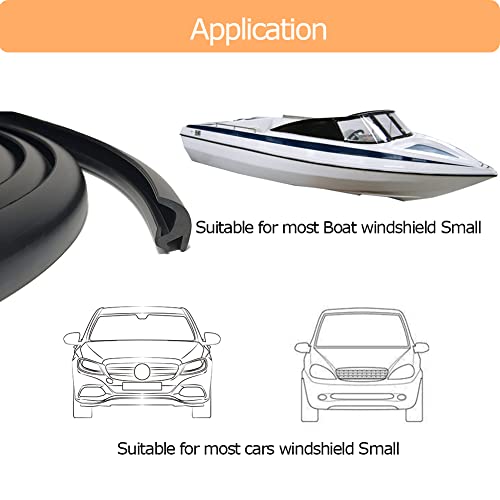 Tintvent Windshield Gasket, Glass Rubber Seal For Car Windshield Small, Truck And Van,13 Feet (4 Meter) #TOP3