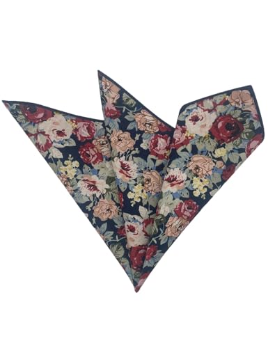 Image of Kebocis Men's Floral Pocket Square Handkerchief for Men
