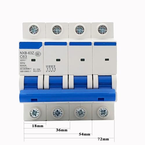 Mini disjoncteur NXB-63 DZ47 1p 2p 3p 4p mcb maison tableau electrique rail din