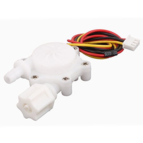Sensor de flujo de agua G1/4 Sourcingmap sen-hw06fb de efecto Hall 0,3-4L/min