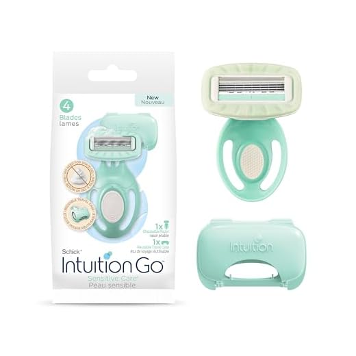 Schick Intuition Go Disposable Razor for Sensitive Skin, 1ct, Razors Sensitive Skin, Women’s Disposable Razors with Organic Aloe, Travel Razor | Stocking Stuffer