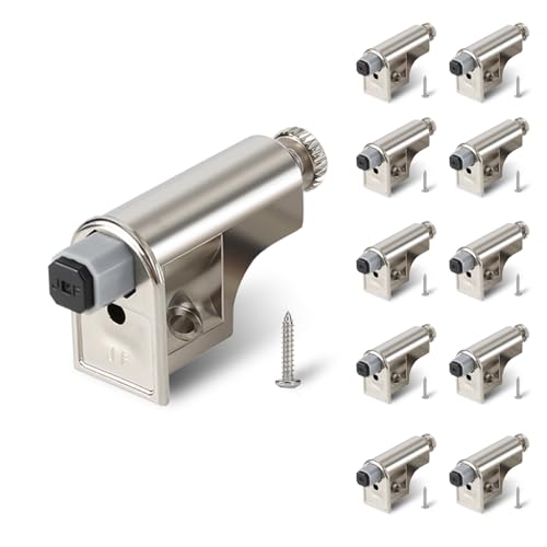 10 Pcs Soft Close Cabinet Door Damper Soft Close Dampers for Cabinet Doors/Wardrobe/Kitchen/Bookcases Hydraulic Cabinet Buffer Damper Silent Door Closing with self-Closing Mechanism