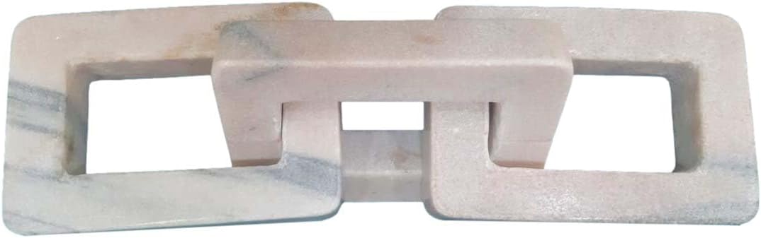 BLACK FOREST DECOR Marble Square Cornered Chain Trio - Pink, 13.5" W x 4" D x 1" H