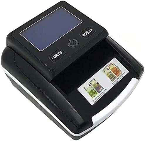 21SHOP® RILEVATORE BANCONOTE AGGIORNABILE PORTATILE INCLUSO A BATTERIA O CON FILO RILEVA CONTA SOLDI EURO VERIFICA FALSI USB