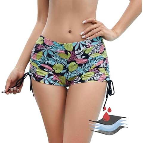 shaperisfree Swim Bottoms, Leakproof Boyshort Bottom for Swimming, Quick Drying UPF 50+ Swim Short for Women Cover
