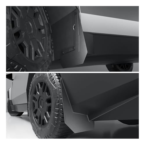 Guardabarros para coche contra salpicaduras de rueda trasera para Tesla Cybertruck 2024-2026 6