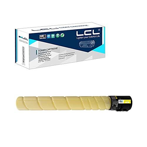 LCL Compatible Toner Cartridge TN324 TN-324 TN324Y TN-324Y A8DA250 High yield (1PK Yellow) Replacement for Konica Minolta BizHub C258 C308 C368