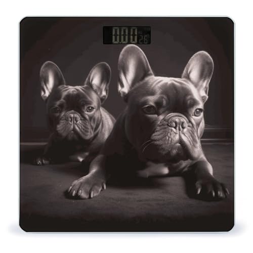 Báscula Digital de Baño French Bulldog Capacidad 400 lb miniatura 1