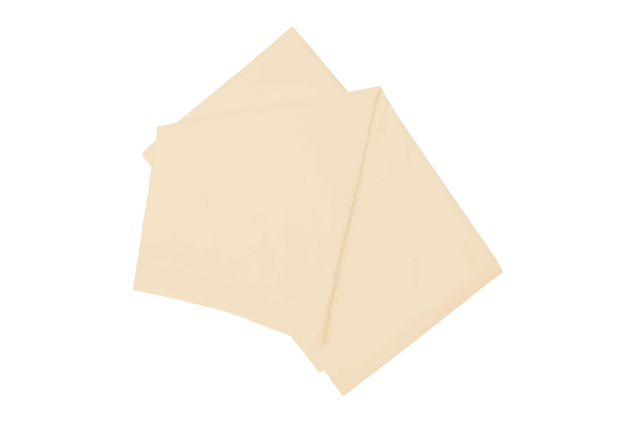 Belledorm Cream 100% Brushed Cotton - Flat Sheet (, Single)