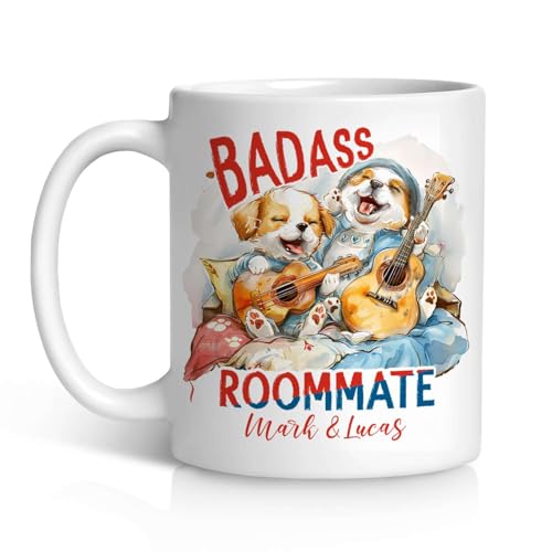 Personalized Dog Roommate Mug Name, Custom Friendship