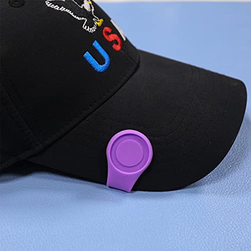 Myartte Silicone Golf Ball Marker Hat Clip Strong Magnetic Closure Great for Golf Gift for Women Men Golfer (Pack of 3 4 or 7)