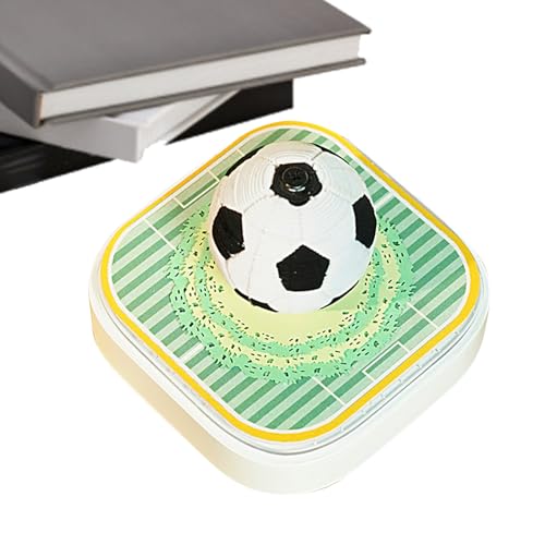Carnet de notes papier détachable calendrier 2026 3D football cadeau idéal