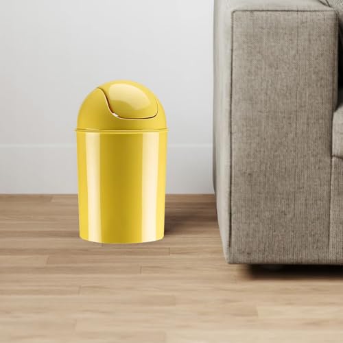 Image of Umbra Mini Waste Can, 1-1 /2 Gallon with Swing Lid (Yellow)