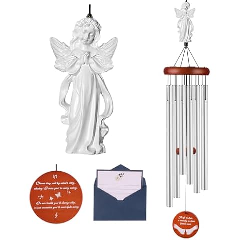 Memorial Gifts 42" Wind Chimes for Outside, Sympathy Bereavement Grief Remembrance Condolences Gifts for Loss of Loved One Mon Dad Pet Dog,Deep Tone Wind Chimes for Garden Home Front Yard Decor Cover