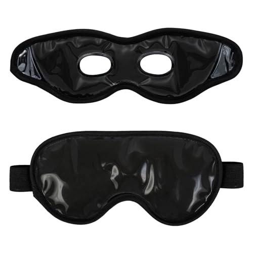 LEOSTEP 2 PCS Cooling Gel Eye Mask Reusable Cold Eye Mask, Frozen Eye Compress Ice Pack, No Freeze, Cool Relaxation, Comfort Snug Fit, Eye Cover Ice Mask with Mineral Mud for Office, Home