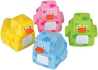 Rhode Island Novelty 2" Pixelated Rubber Duckies