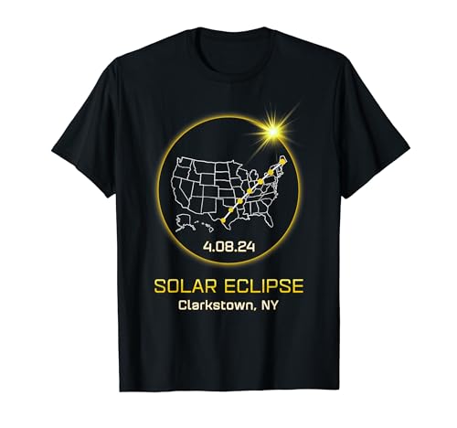 Eclipse solar 2024 Clarkstown NY New York Totality Eclipse Camiseta