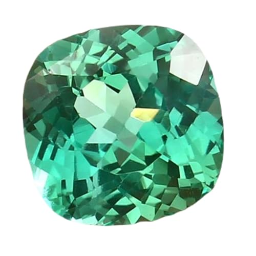 Saphir vert Ceylan 10x10mm pierre gemme idéale pour créer votre bague souvenir