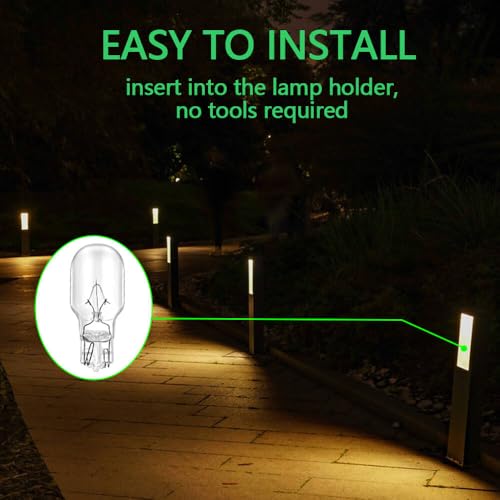 Neteha NET-T5IN-10PCS 10 Pack 12 Volt 7 Watt Low Voltage Wedge Base T5 Landscape Light Bulbs thumb #3