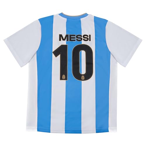 Image of Icon Sports Officially Licensed Argentina Fan Pack - 3-Piece Soccer Set - Soccer Shirt, Shorts & Socks - Unisex Kids
