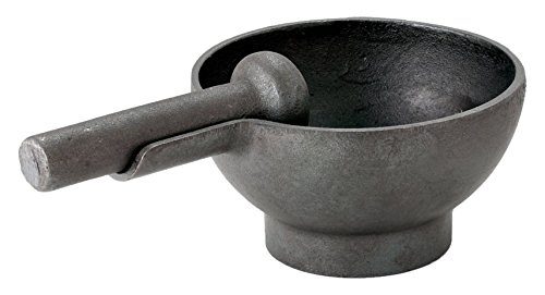 Robert Welch Cast Iron Pestle And Mortar, 14 X 10.5 X 5.5 Cm, Black #TOP1