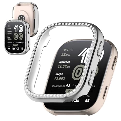�y�L���L���P�[�X�zFINEEN amazfit bip 6�J�o�[ �L���L�� PC�f�� 51�̃N���X�^���_�C�������h���� �Ή� amazfit bip 6 ��p �ی�P�[�X �ȒP���t�� �ϏՌ��� 100%?�q�x�A���ߗ� for �A�}�Y�t�B�b�g bip6 