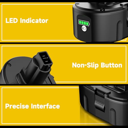 Image of 2Pack 8.0Ah Replacement for Dewalt 18V Lithum Battery XRP Compatible with 18 Volt DC9096 DC9098 DC9099 DW9095 DW9096 DW9098 DW9099 DE9039 DE9095 DE9096 DE9098 XRP Cordless Power Tools