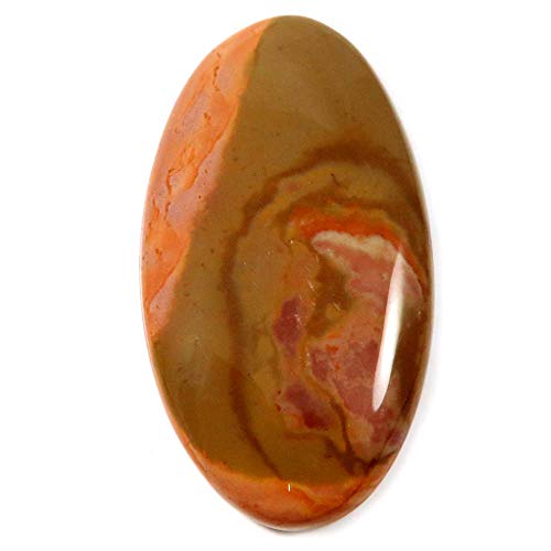 Cabochon ovale en jaspe polygramme naturel pour créer un bijou unique