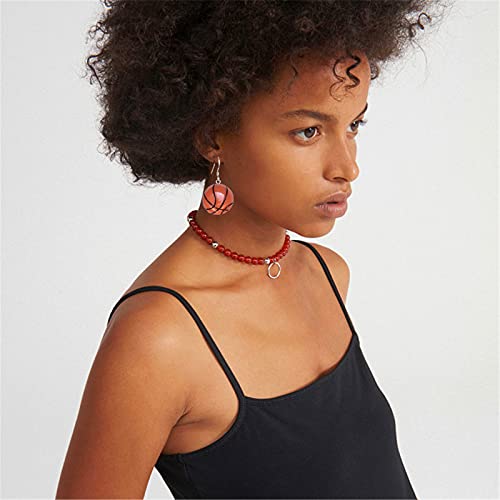 Coadipress 4 Pairs Sports Game Ball Earrings For Women Kids Fans Or Players Gift Fashion Unique Basketball Rugby Baseball Football Team Dangle Earrings Jewelry (4 Pairs Sports Earrings) #TOP1
