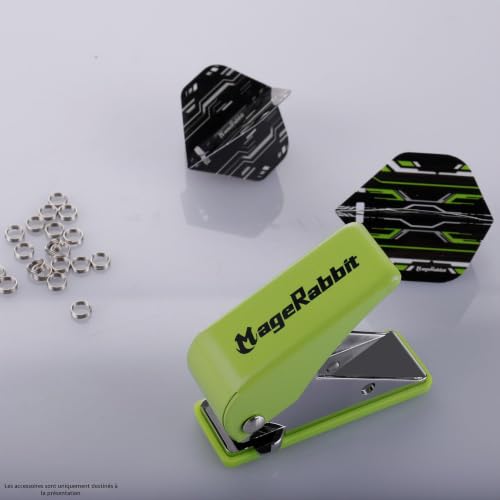 MageRabbit Perforatrice pour fléchettes avec 100 joints toriques en métal, accessoires de fléchettes, pince perforatrice à ailettes pour fléchettes, pince perforatrice en métal robuste pour – vue 5