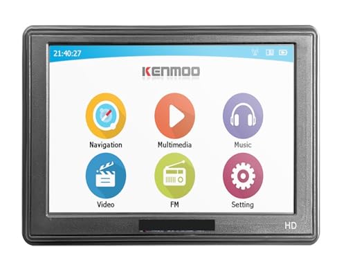Mapas de navegación portátiles HD GPS de 5 Pulgadas, navegador for Coche, camión, Camping, Caravana, navegación por satélite, actualizaciones gratuitas de por Vida
