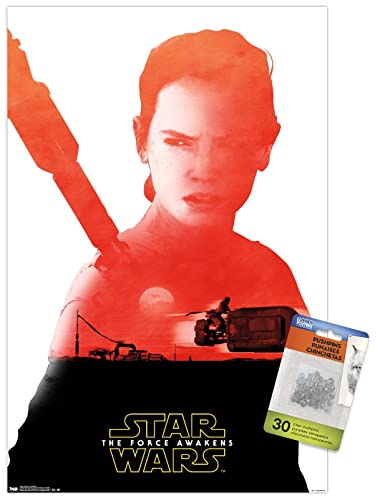 Póster de Rey Star Wars El Despertar de la Fuerza cartel decorativo de pared con chinchetas
