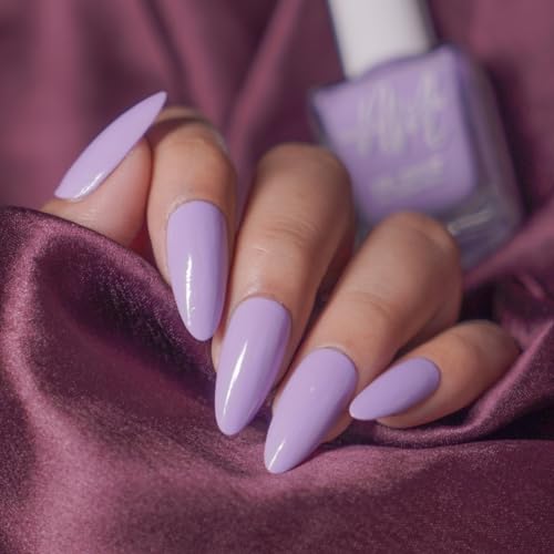 Image of NM NAILS & MORE Plum Nail Polish, Argan Oil-Infused Gel Shine Finish, Deep Purple Nail Shade, Elegant Look | 10ml